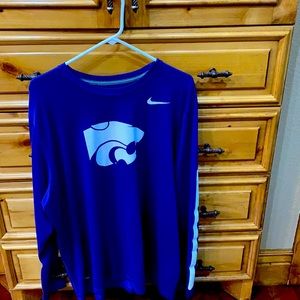 Nike Dri Fit long sleeve K-State purple shirt